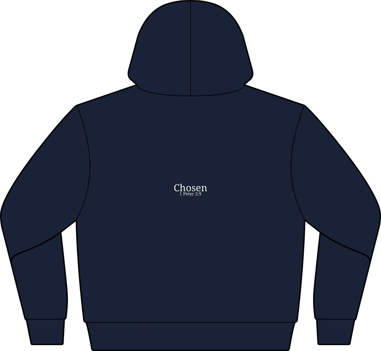 Chosen Full-Zip Hoodie — Back Print