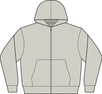Thumbnail for Chosen Full-Zip Hoodie — Back Print in Dust