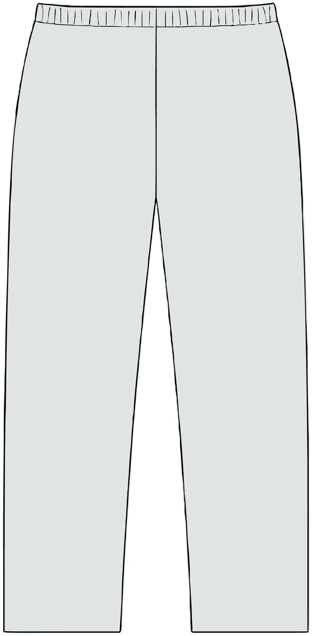 Cross Straight-Leg Pant in Heather Grey