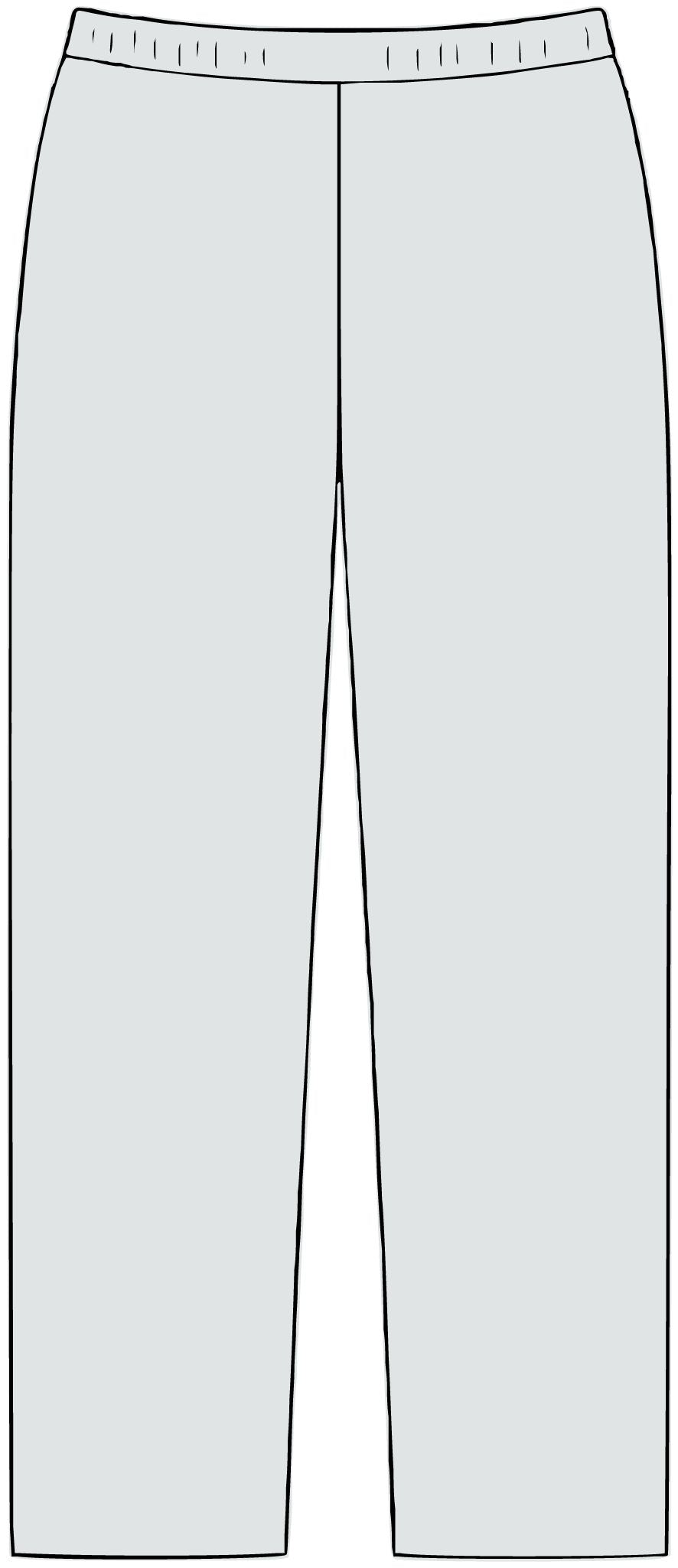 Cross Straight-Leg Pant in Heather Grey