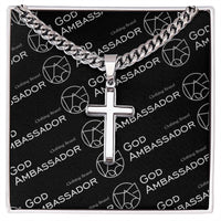 Thumbnail for Men's Cuban Chain with Artisan Cross Necklace