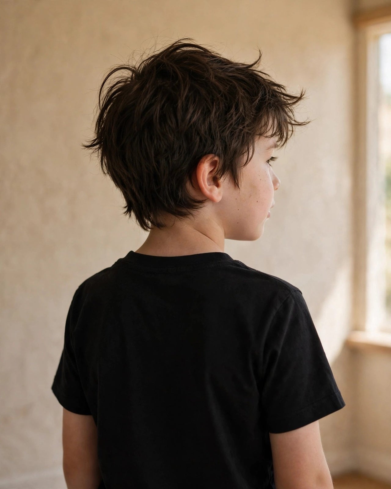Kids Created With A Purpose Tee - plain back, Black