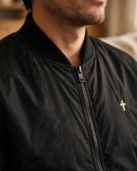 Thumbnail for Bomber Jacket - cross close-up
