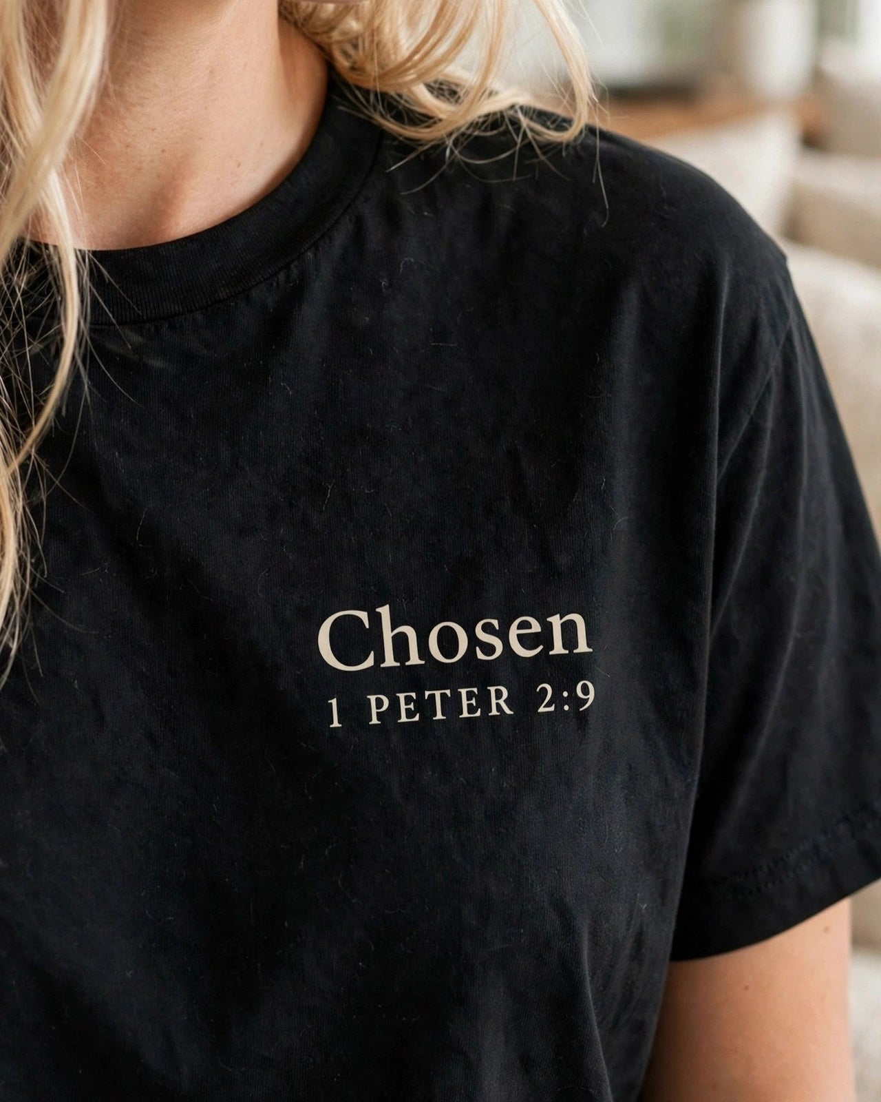 Chosen Tee - print close-up
