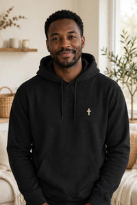 Thumbnail for The Called Hoodie in Black, worn