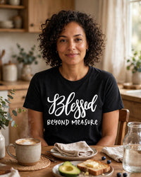 Thumbnail for Blessed Beyond Measure Tee - lifestyle