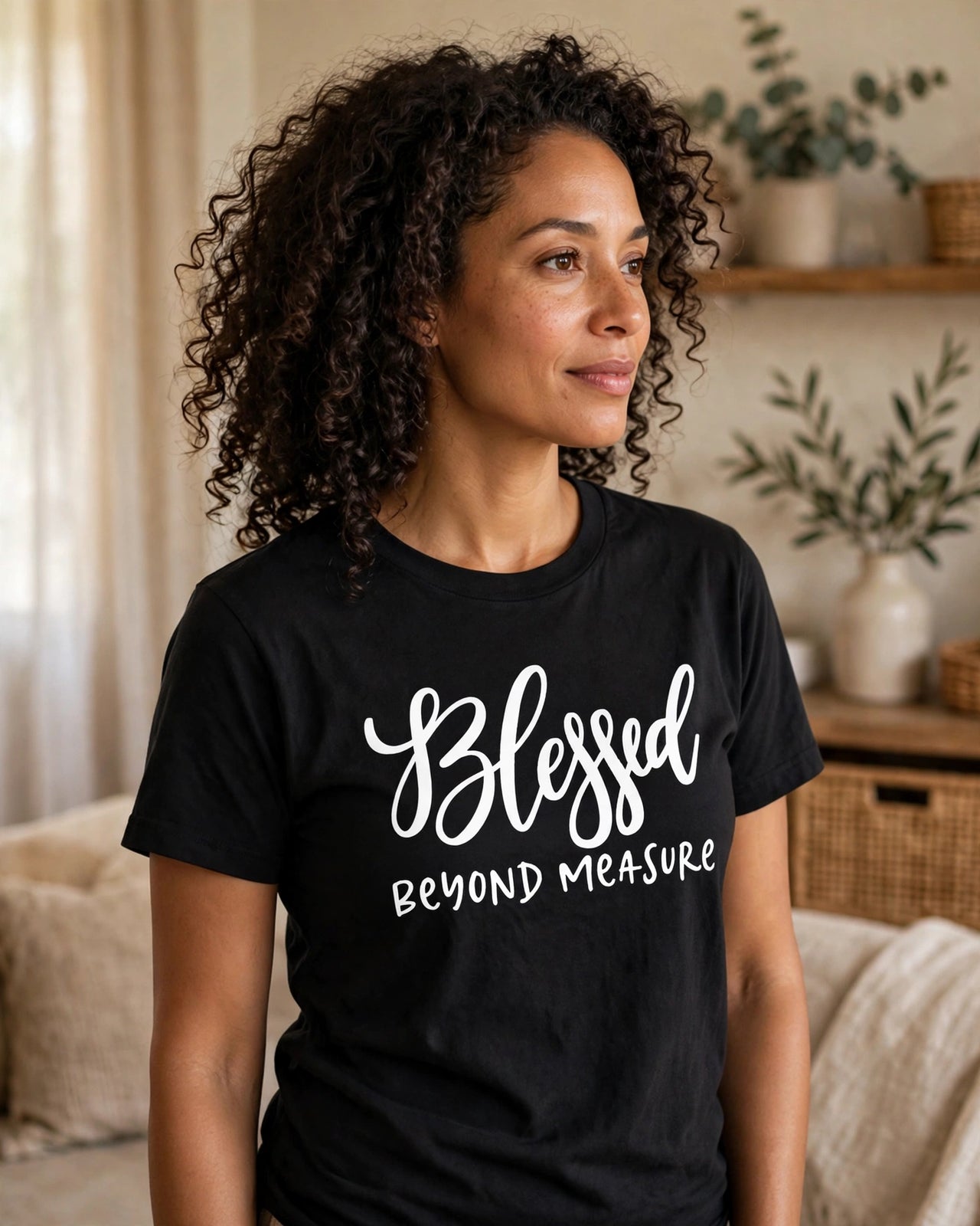 Blessed Beyond Measure Tee - side view