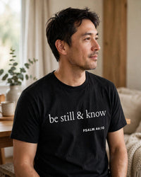 Thumbnail for Be Still And Know Tee - side view