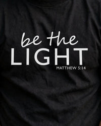 Thumbnail for Be The Light Classics Tee - print close-up