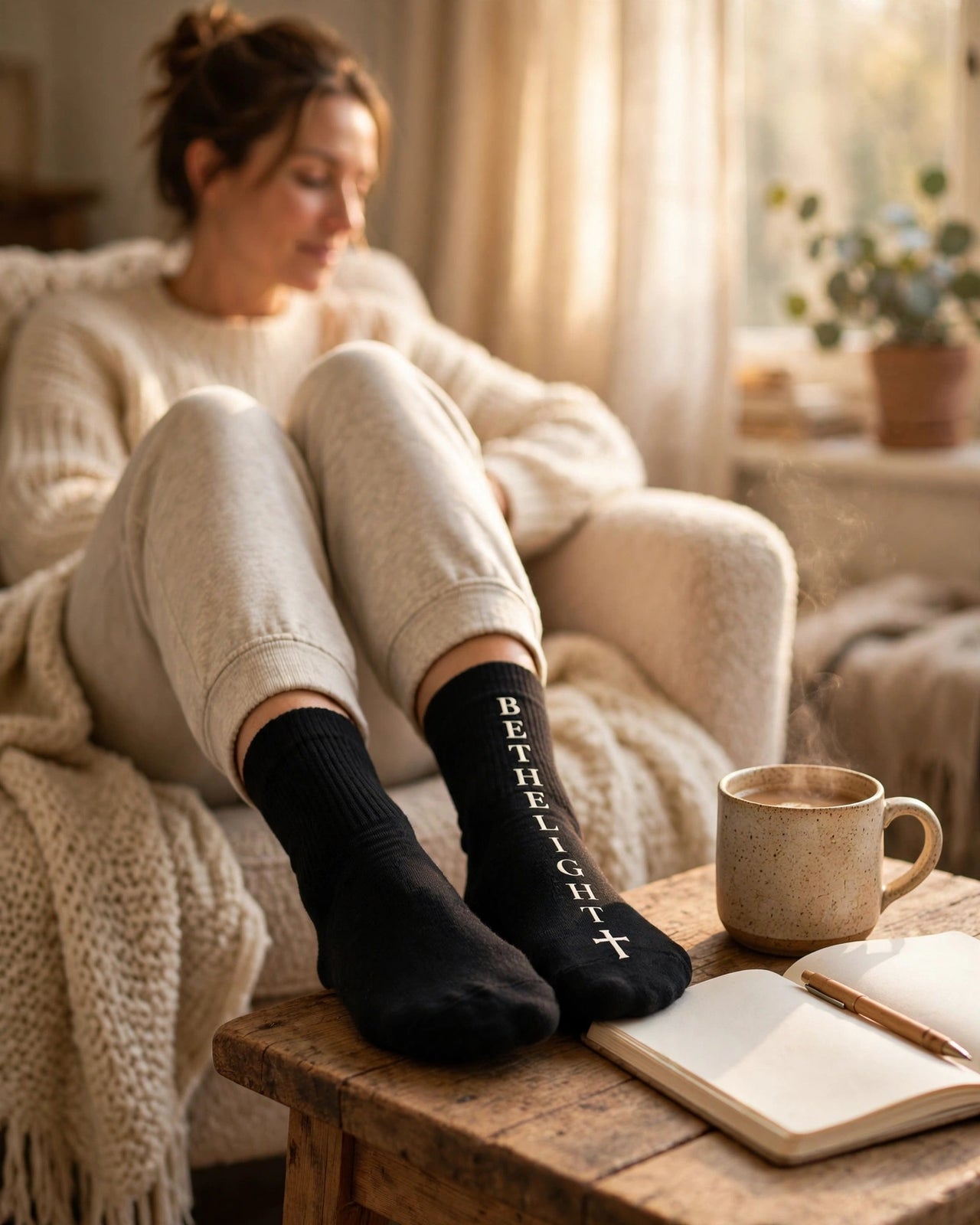 Be The Light Socks - lifestyle