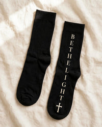 Thumbnail for Be The Light Socks - pair flat view