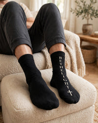Thumbnail for Be The Light Socks - worn front