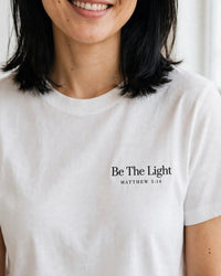 Thumbnail for Be The Light Tee - print close-up