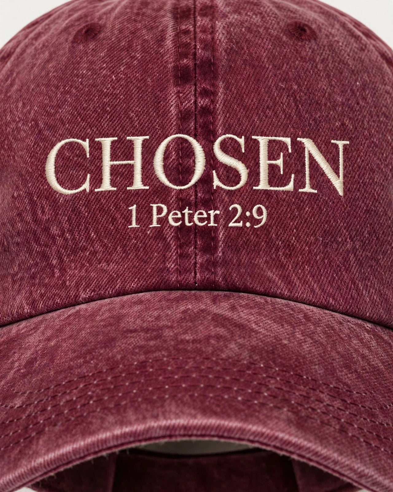 Chosen Denim Cap - design close-up