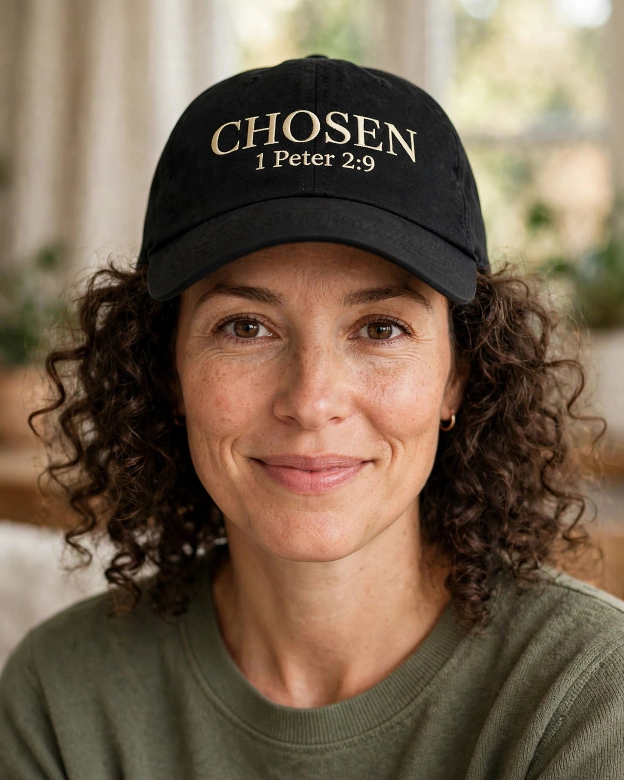 Chosen Hat - Black front worn