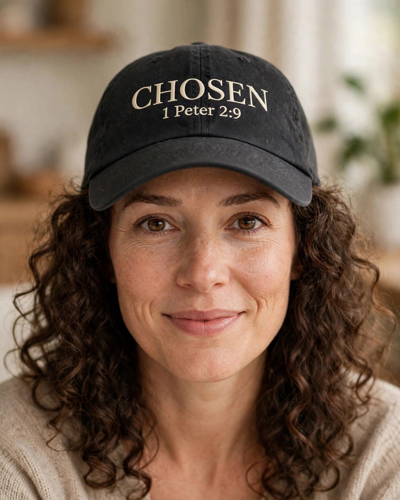 Chosen Hat - Dark Gray front worn