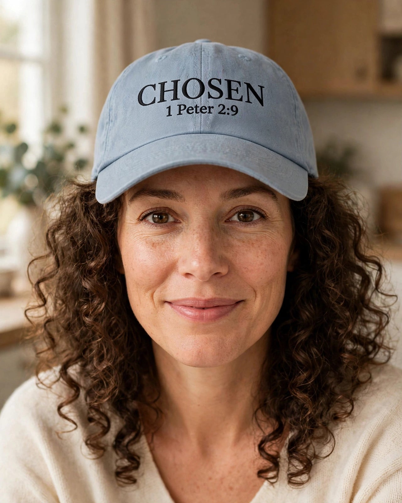 Chosen Hat - Quiet Blue front worn