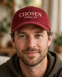 Thumbnail for Chosen Hat - Red front worn