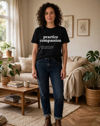 Thumbnail for Practice Compassion Tee - full body