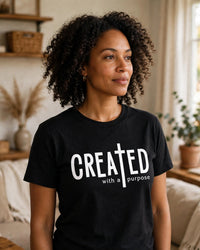 Thumbnail for Created With A Purpose Classics Tee - side view