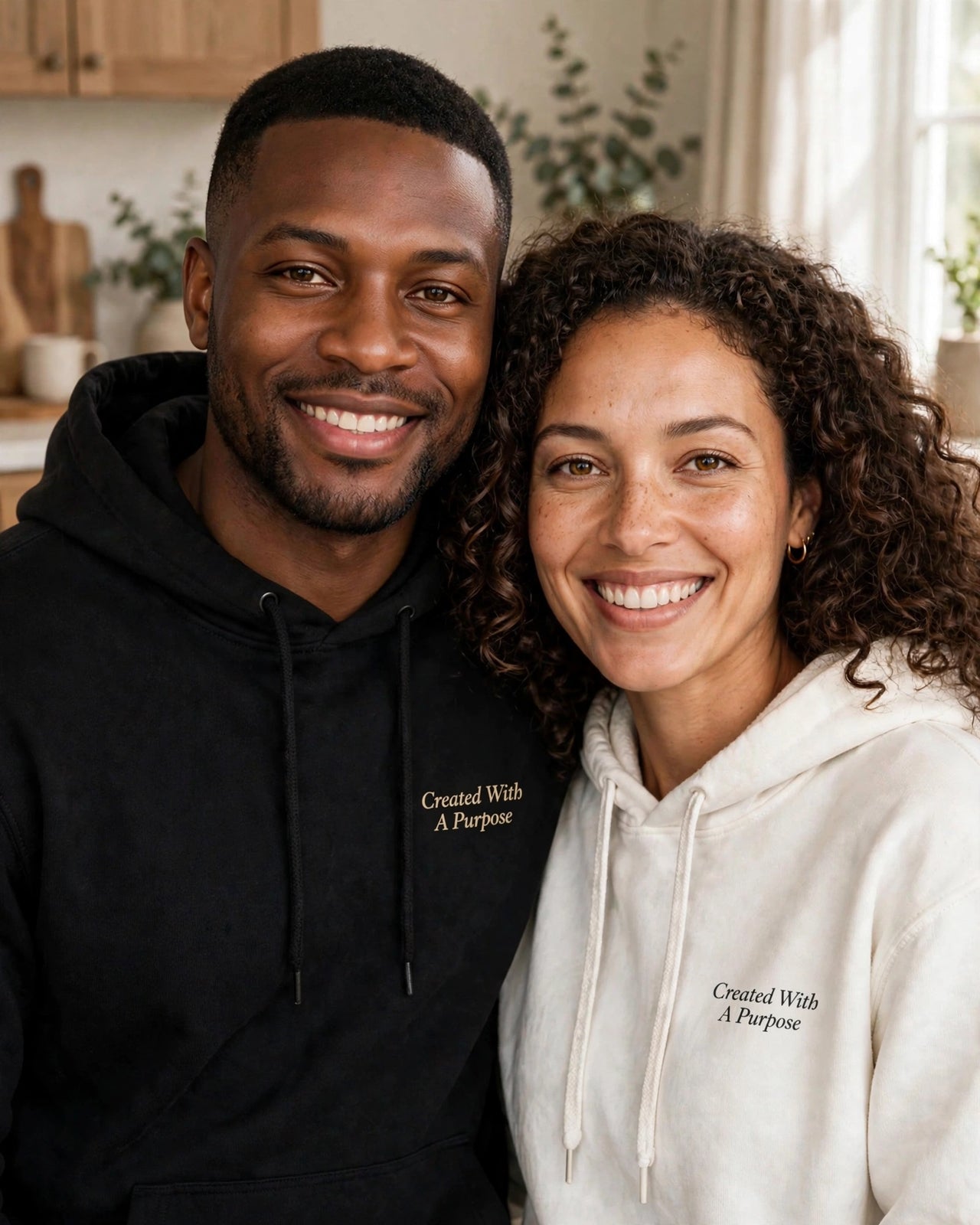 Created With A Purpose Hoodie - couple lifestyle
