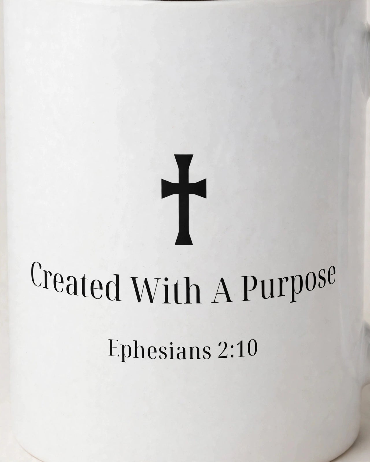 Created With A Purpose Mug - design close-up