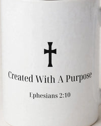 Thumbnail for Created With A Purpose Mug - design close-up