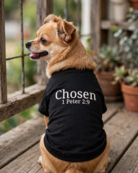 Thumbnail for Chosen Dog T-Shirt - worn, back print