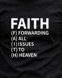 Thumbnail for Faith Tee - print close-up