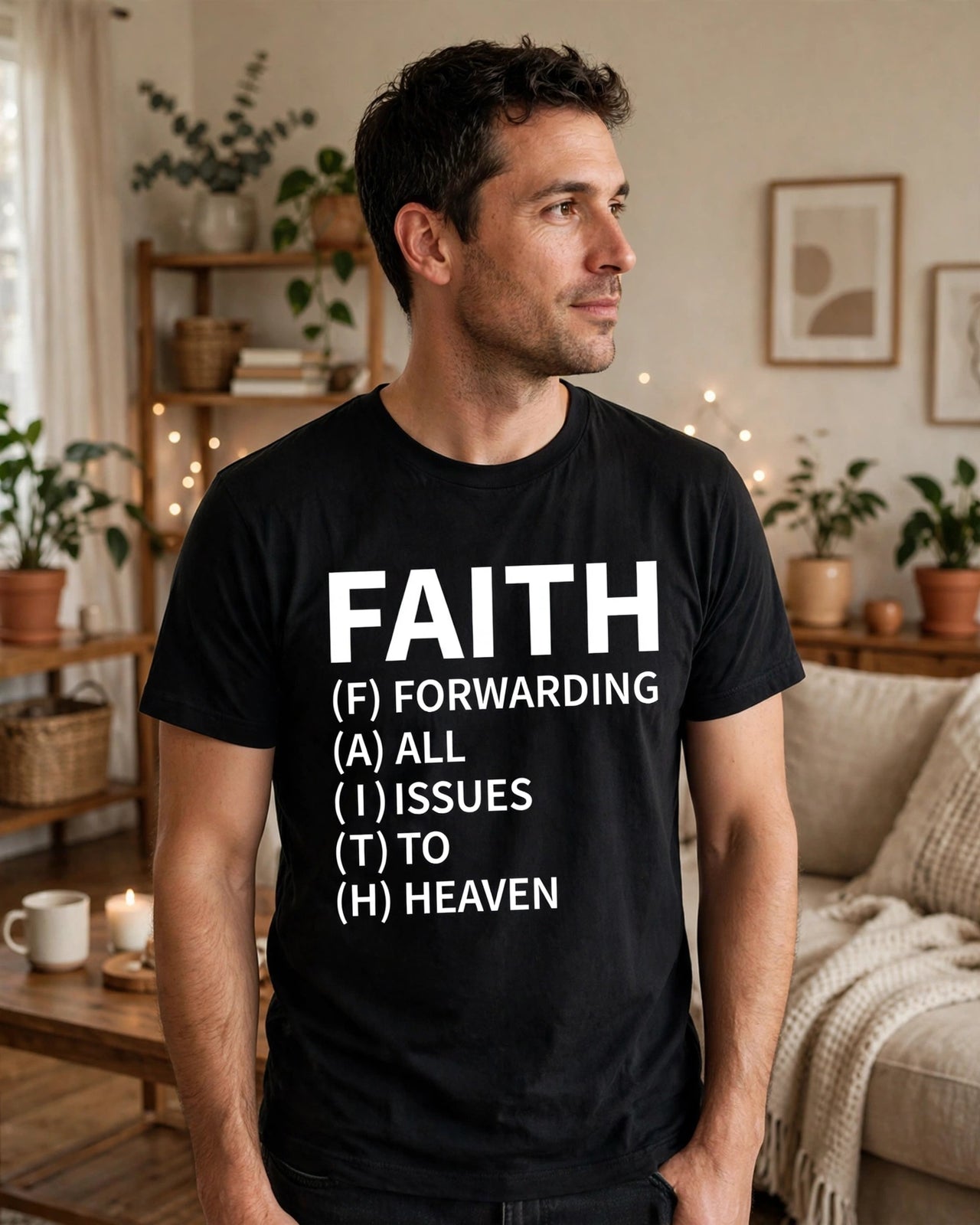 Faith Tee - side view