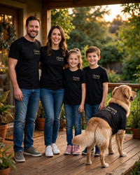 Thumbnail for Family wearing the Tee Family Set — Chosen, Black