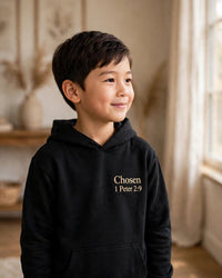 Thumbnail for Kids hoodie mockup — Chosen, Black