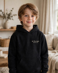 Thumbnail for Kids Be The Light Hoodie - Black