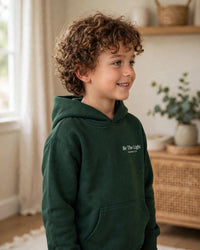 Thumbnail for Kids Be The Light Hoodie - side view, three-quarter