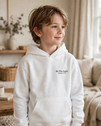 Thumbnail for Kids Be The Light Hoodie - White