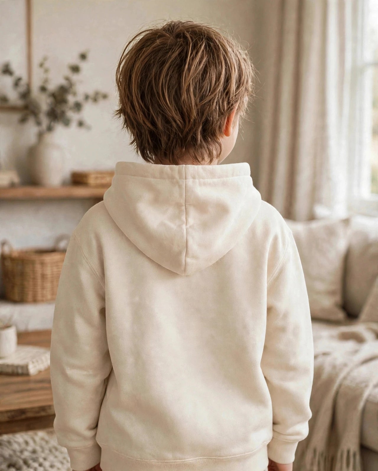 Kids Created With A Purpose Hoodie - back view