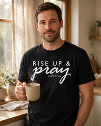 Thumbnail for Rise Up & Pray Tee - lifestyle