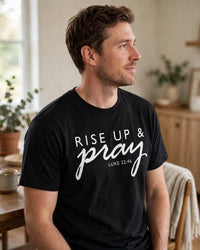 Thumbnail for Rise Up & Pray Tee - side view