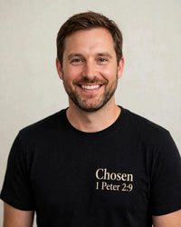 Thumbnail for Adult tee mockup — Chosen, Black