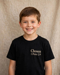 Thumbnail for Kids tee mockup — Chosen, Black